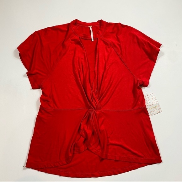 NWT Free People Just A Twist Choker Neck Top - Picture 4 of 8